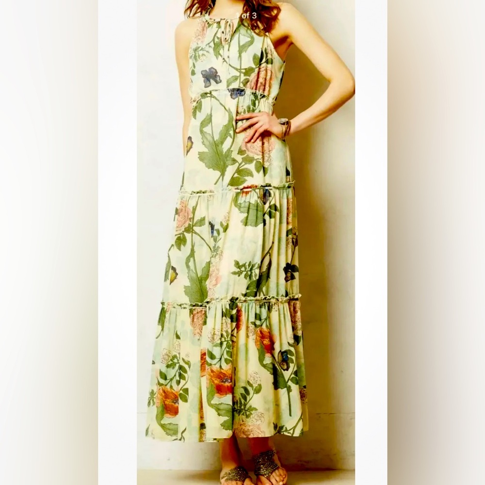 Anthropologie Maeve Floral Maxi Dress — Size 4 / Small